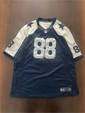 Nike Dallas Cowboys 88 Dez Bryant On Field Embroidered Sewn Jersey Navy XXXL